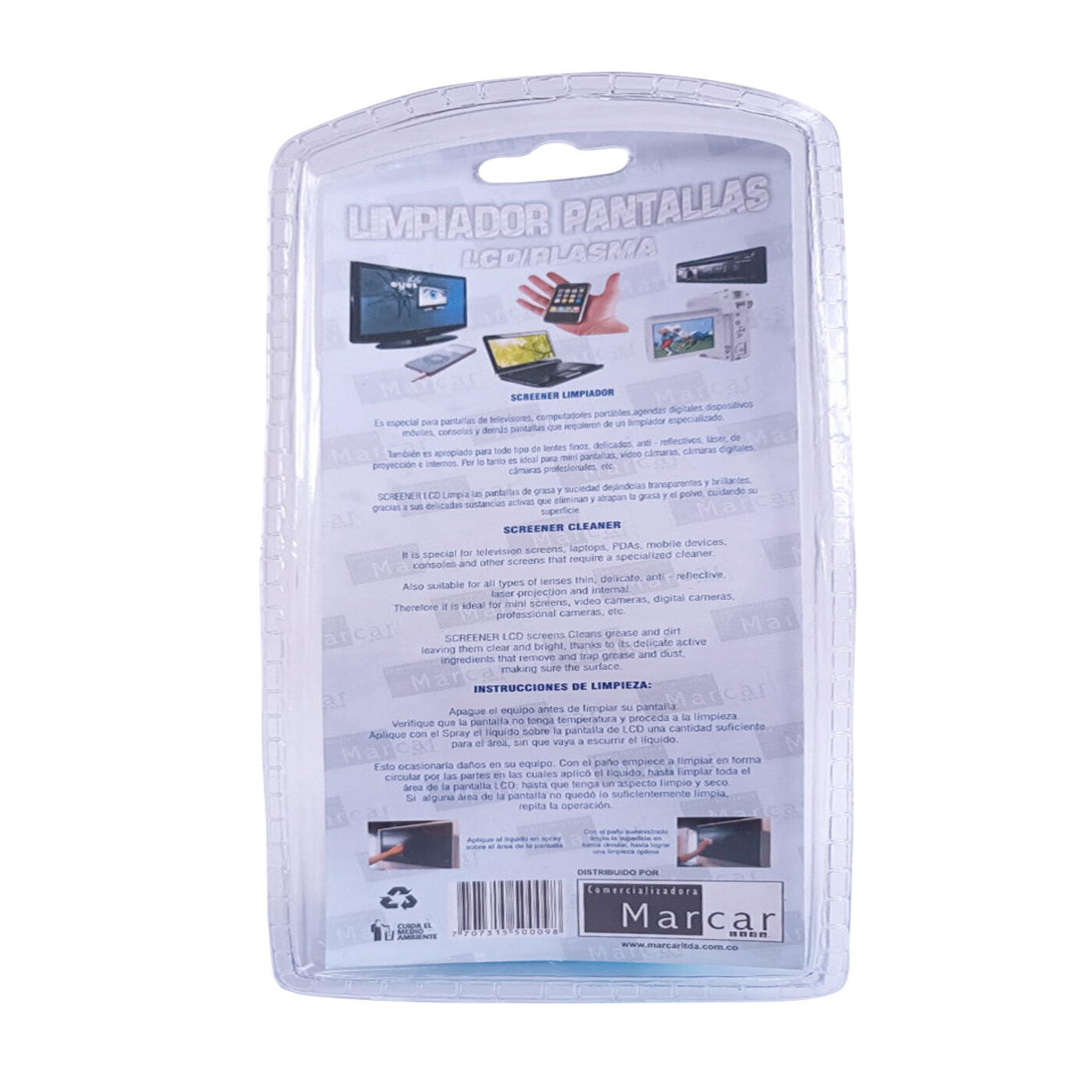 Limpiador EMMTECGNOLOGY para pantallas de Televisores, Computadores y Celulares Limpiador EMMTECGNOLOGY para pantallas de Televisores, Computadores y Celulares