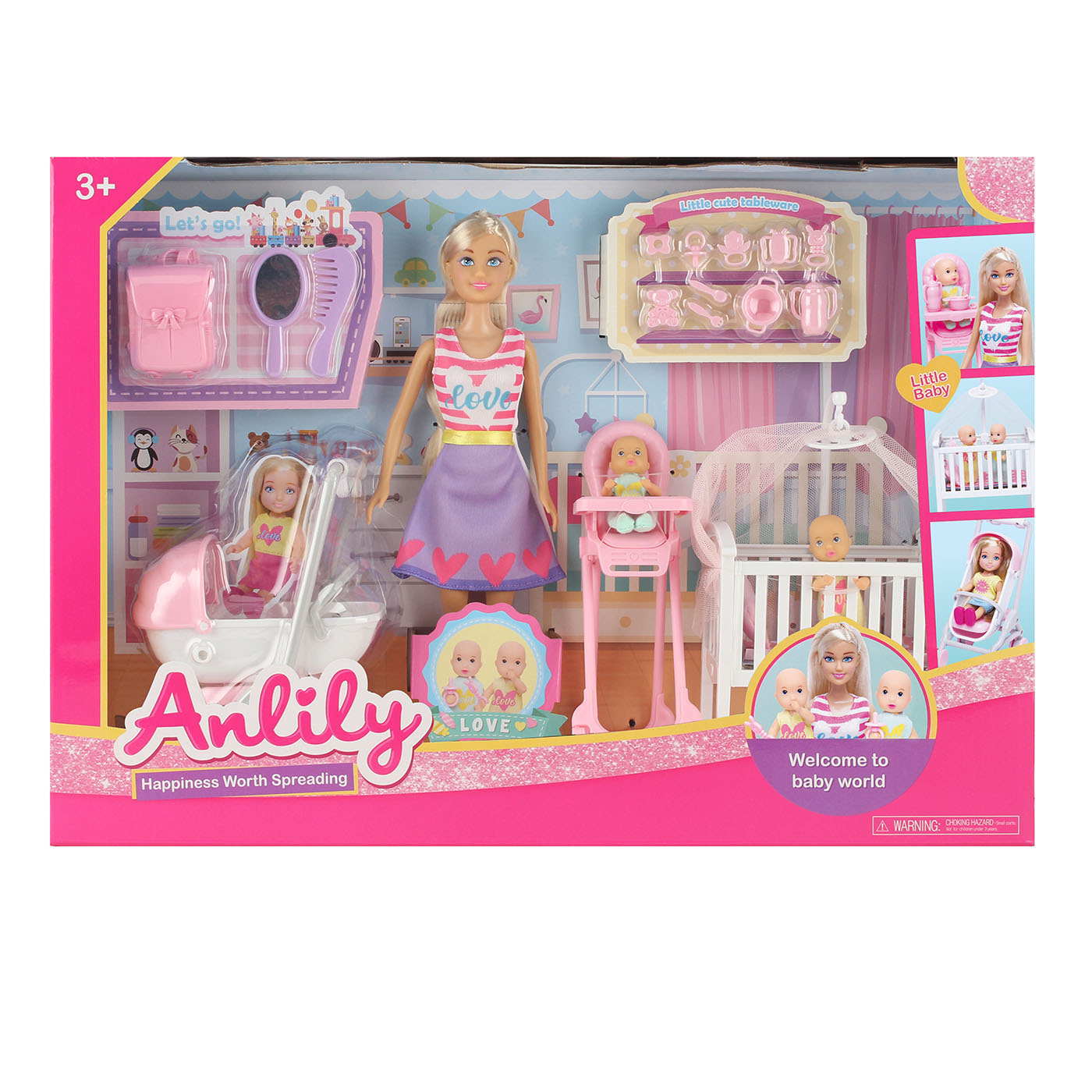 Set de Muñeca con Niños y Accesorios ANLILY Set de Muñeca con Niños y Accesorios ANLILY