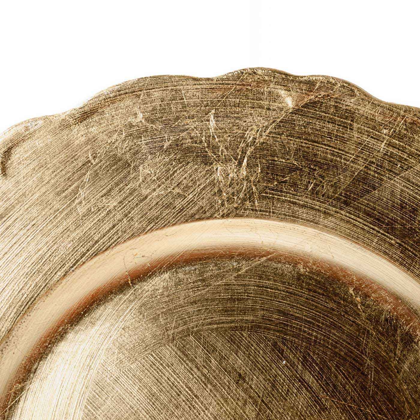 Plato Base 32 cm JOY Dorado Liso Plato Base 32 cm JOY Dorado Liso