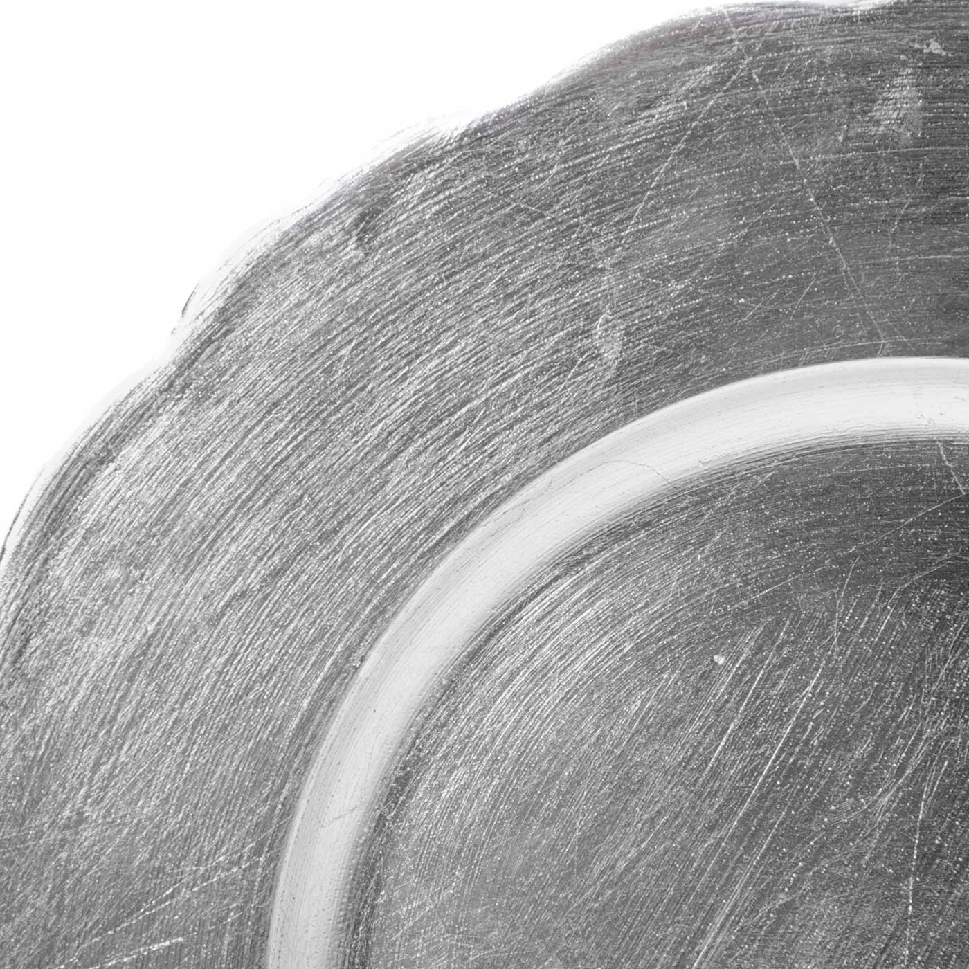 Plato Base 32 cm JOY Plateado Liso Plato Base 32 cm JOY Plateado Liso