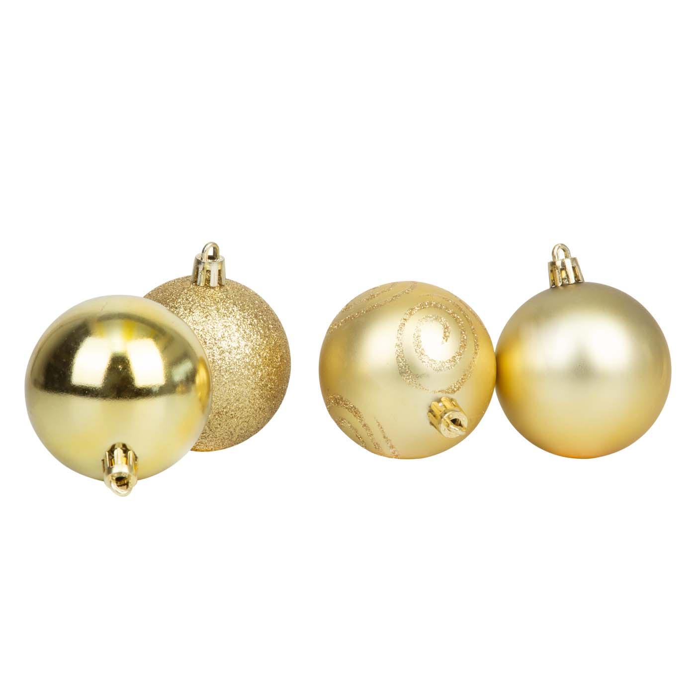 Bolas de Navidad JOY Doradas Set x 10 - 6 cm Bolas de Navidad JOY Doradas Set x 10 - 6 cm