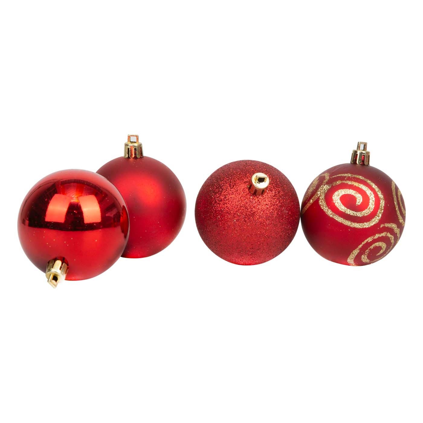 Bolas de Navidad JOY Rojas Set x 10 - 6 cm Bolas de Navidad JOY Rojas Set x 10 - 6 cm