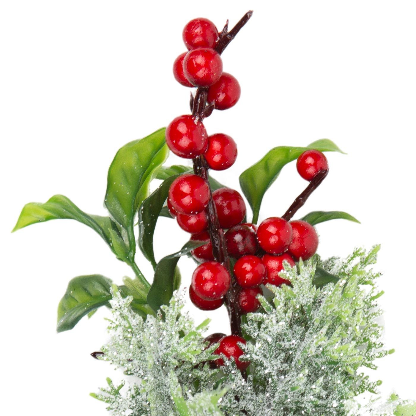 Adorno Navideño Rama JOY Pino con Berry Escarchada Adorno Navideño Rama JOY Pino con Berry Escarchada