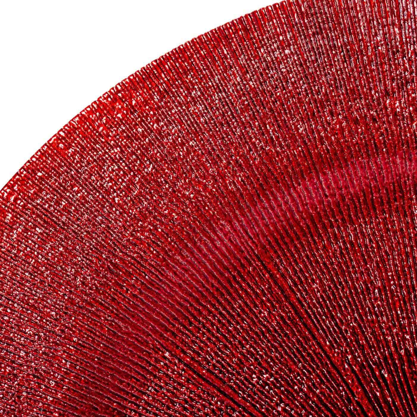 Plato Base 32 cm JOY Rojo Líneas Plato Base 32 cm JOY Rojo Líneas