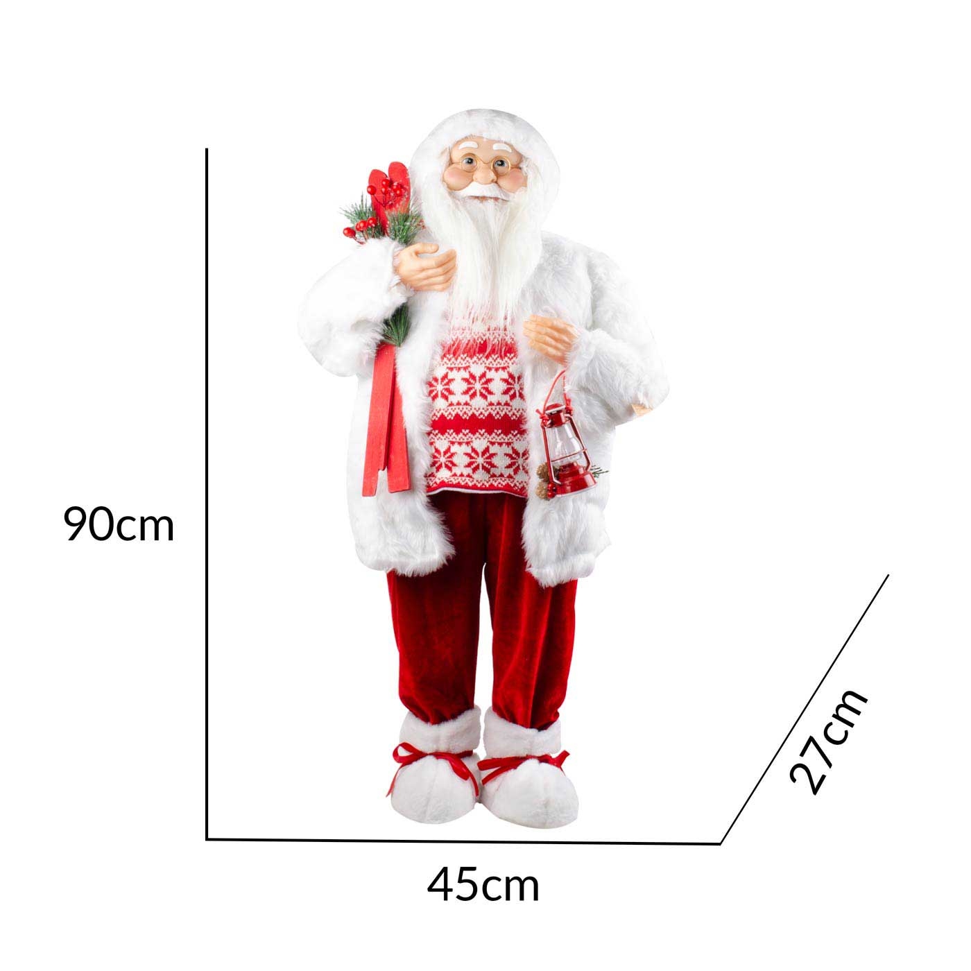 Muñeco Papá Noel JOY con Farol y Tabla Sky 90 cm Muñeco Papá Noel JOY con Farol y Tabla Sky 90 cm