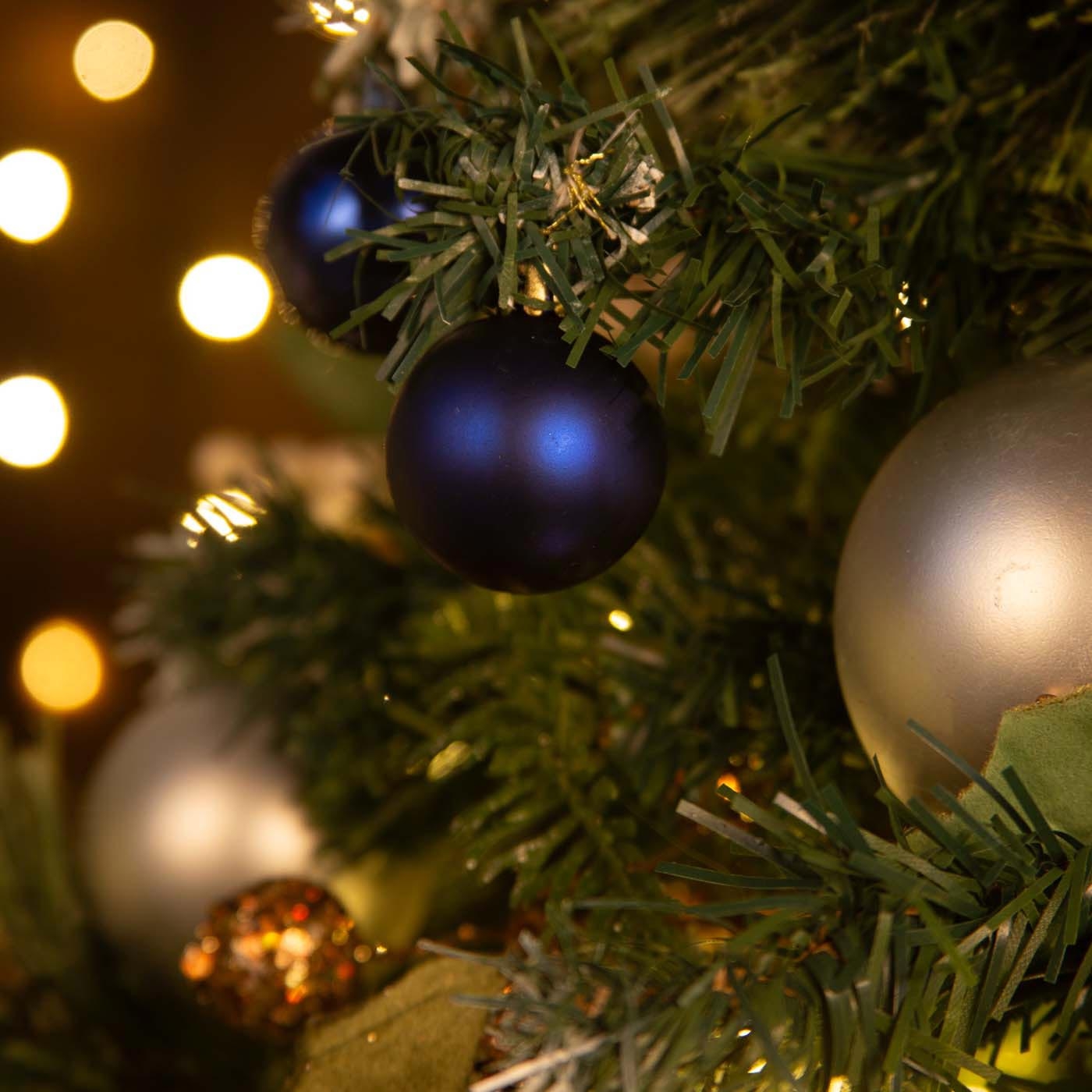 Bolas de Navidad JOY Azul Brillante/Mate Set x 16 - 4 cm Bolas de Navidad JOY Azul Brillante/Mate Set x 16 - 4 cm