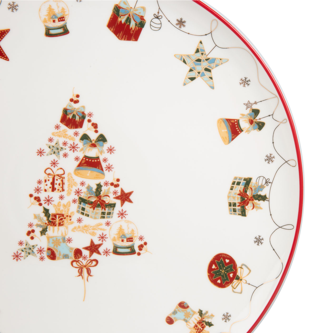 1 Plato Redondo Pequeño FREE HOME Navidad 21 cm 1 Plato Redondo Pequeño FREE HOME Navidad 21 cm