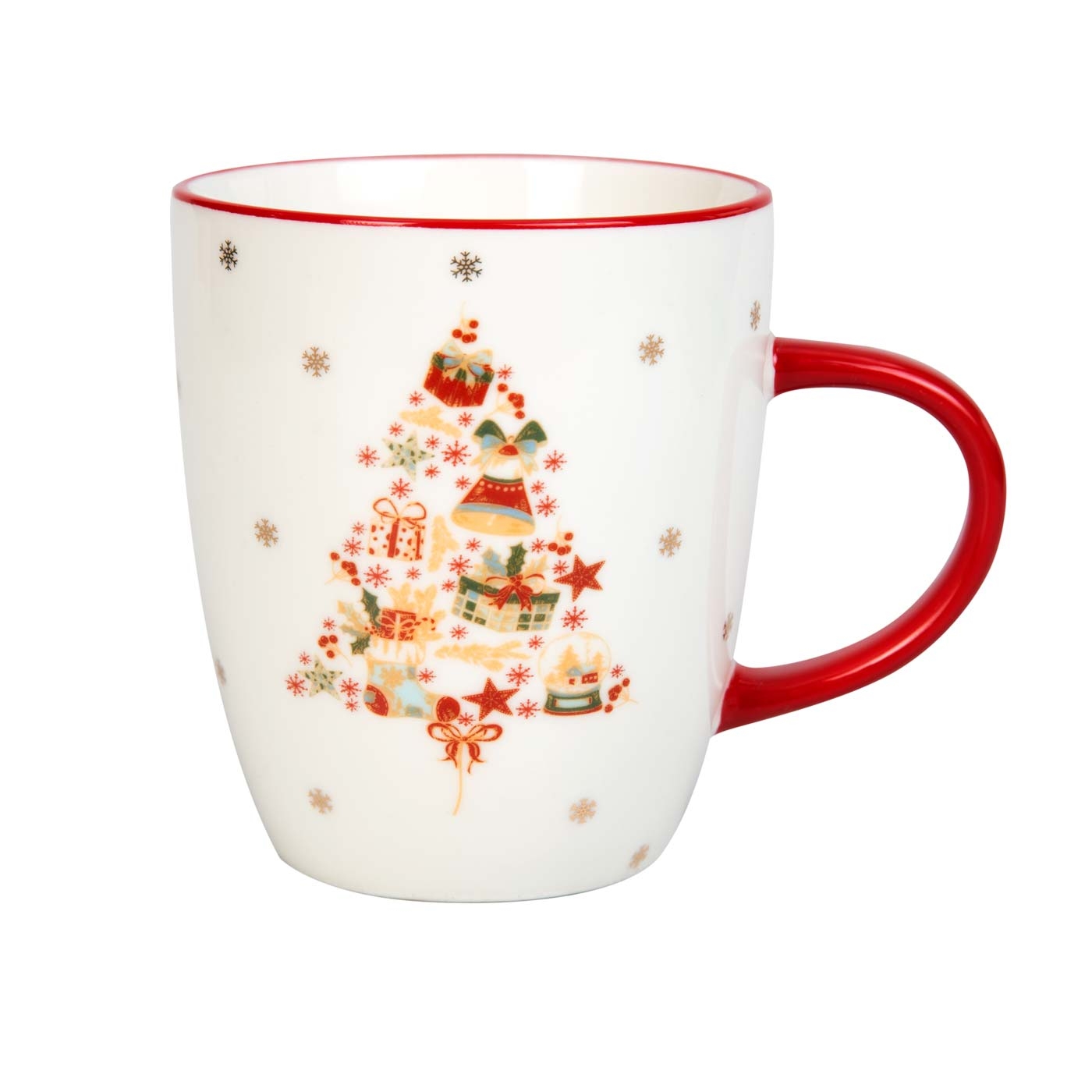 Pocillo Mug FREE HOME Asa Roja Navidad 350 cc - 400 ml Pocillo Mug FREE HOME Asa Roja Navidad 350 cc - 400 ml