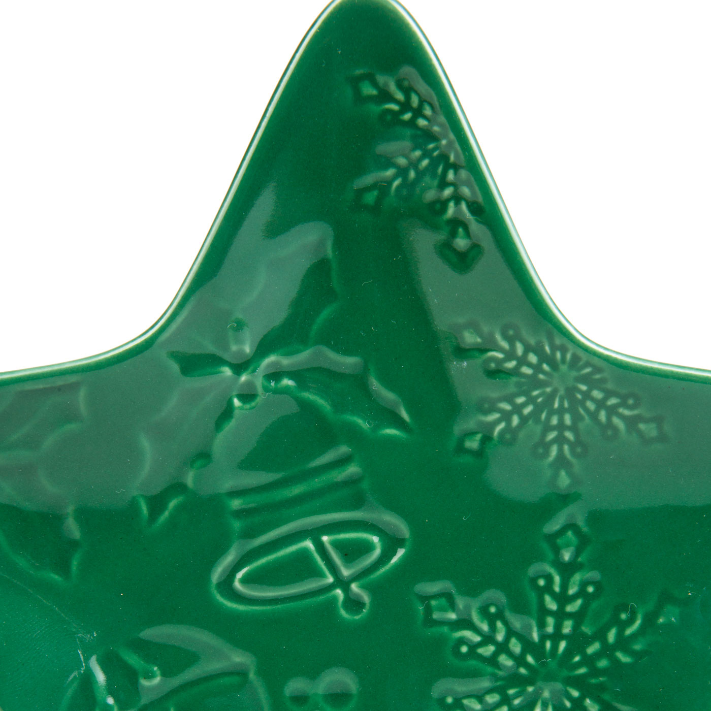 Plato en Forma de Estrella FREE HOME Verde 18 cm Plato en Forma de Estrella FREE HOME Verde 18 cm