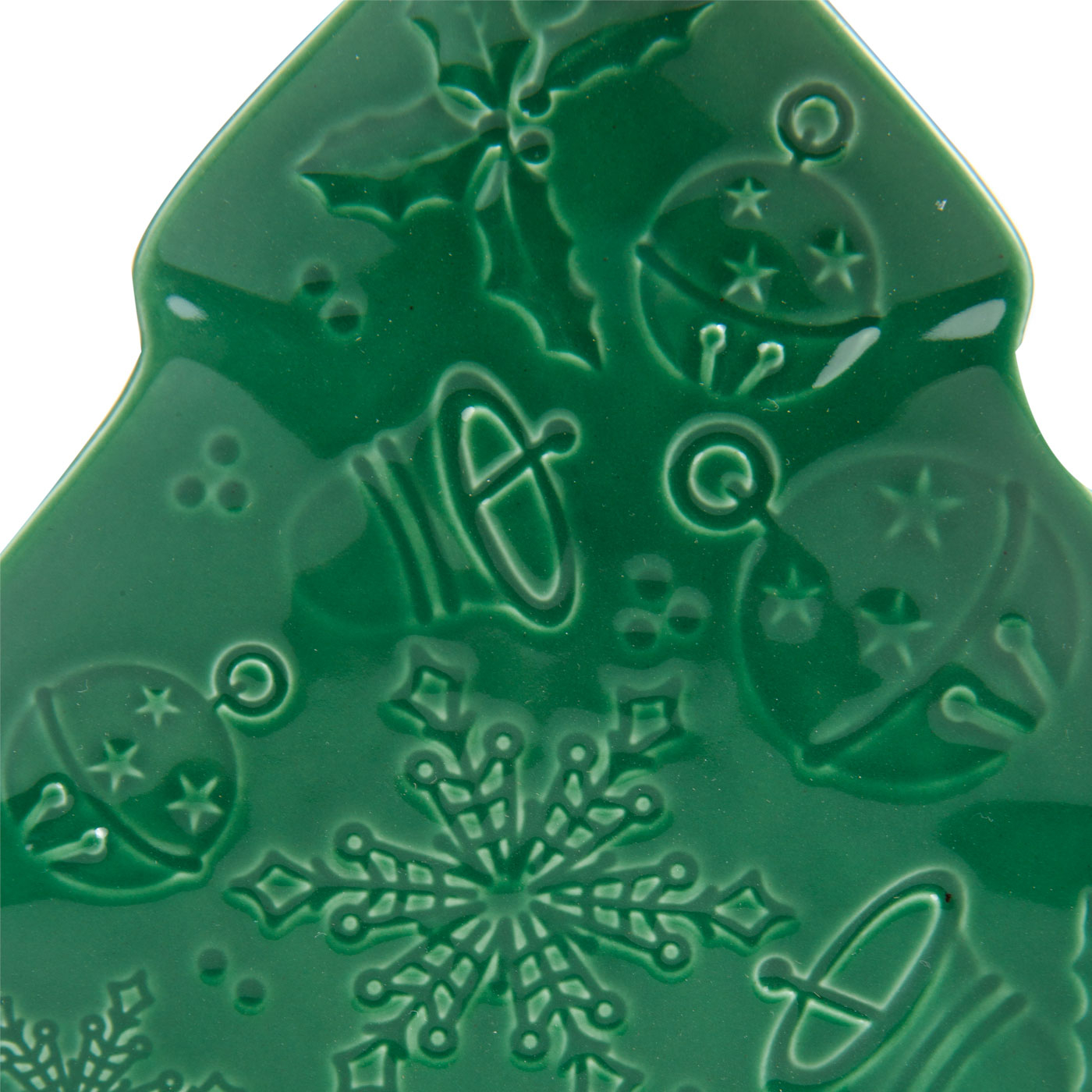 Plato en Forma Árbol de Navidad FREE HOME Verde 18 cm Plato en Forma Árbol de Navidad FREE HOME Verde 18 cm