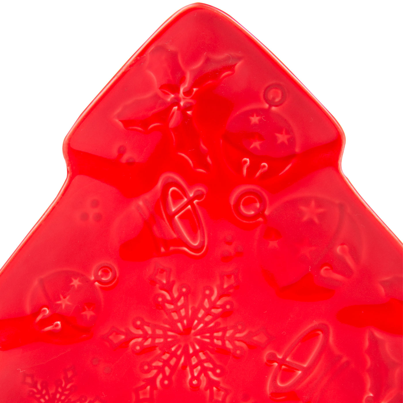 1 Plato en Forma Árbol de Navidad FREE HOME Rojo 18 cm 1 Plato en Forma Árbol de Navidad FREE HOME Rojo 18 cm