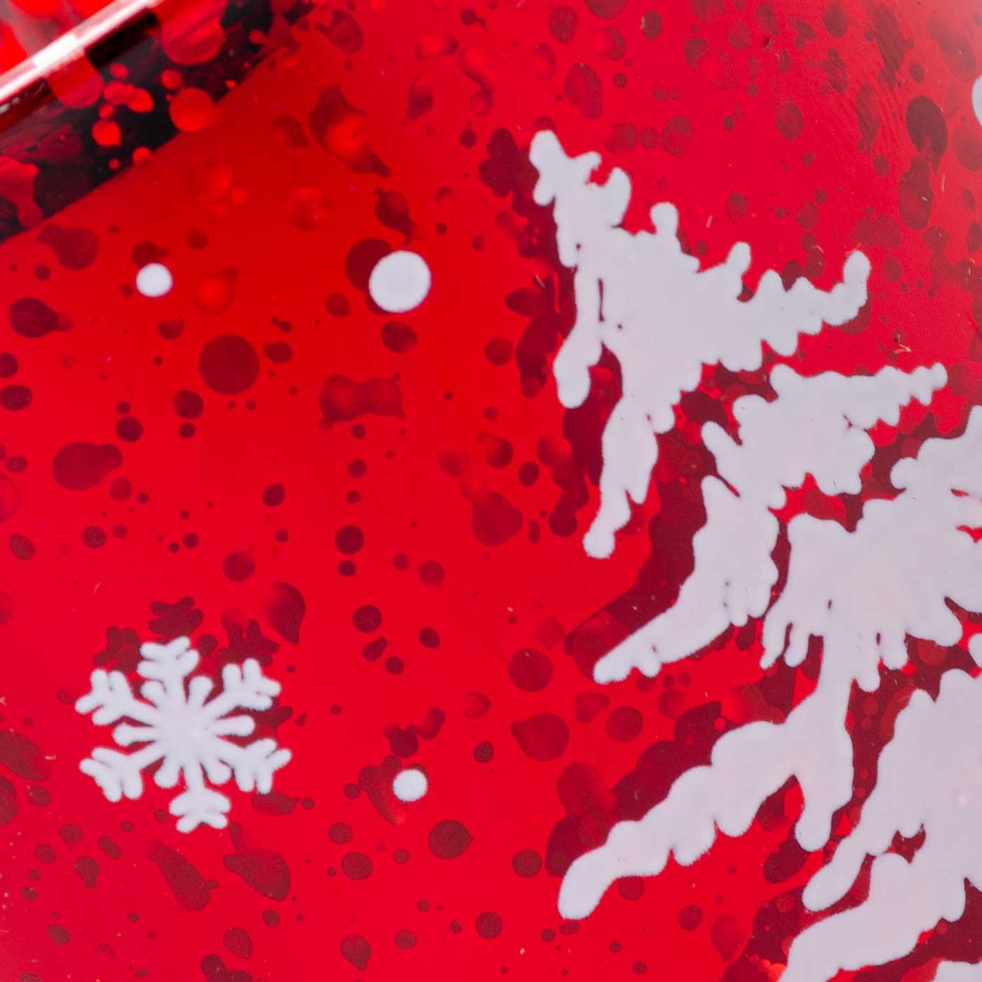 Portavela de Vidrio JOY Navidad Reno Rojo 8 cm Portavela de Vidrio JOY Navidad Reno Rojo 8 cm