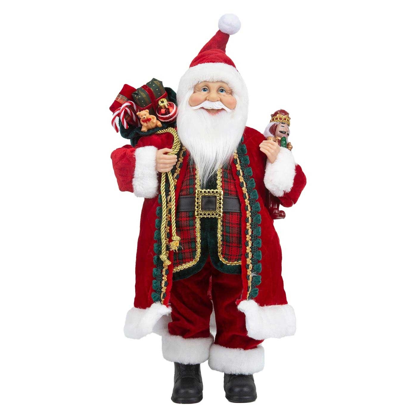 Muñeco Papá Noel JOY con Regalos y Cascanuez 45 cm Muñeco Papá Noel JOY con Regalos y Cascanuez 45 cm