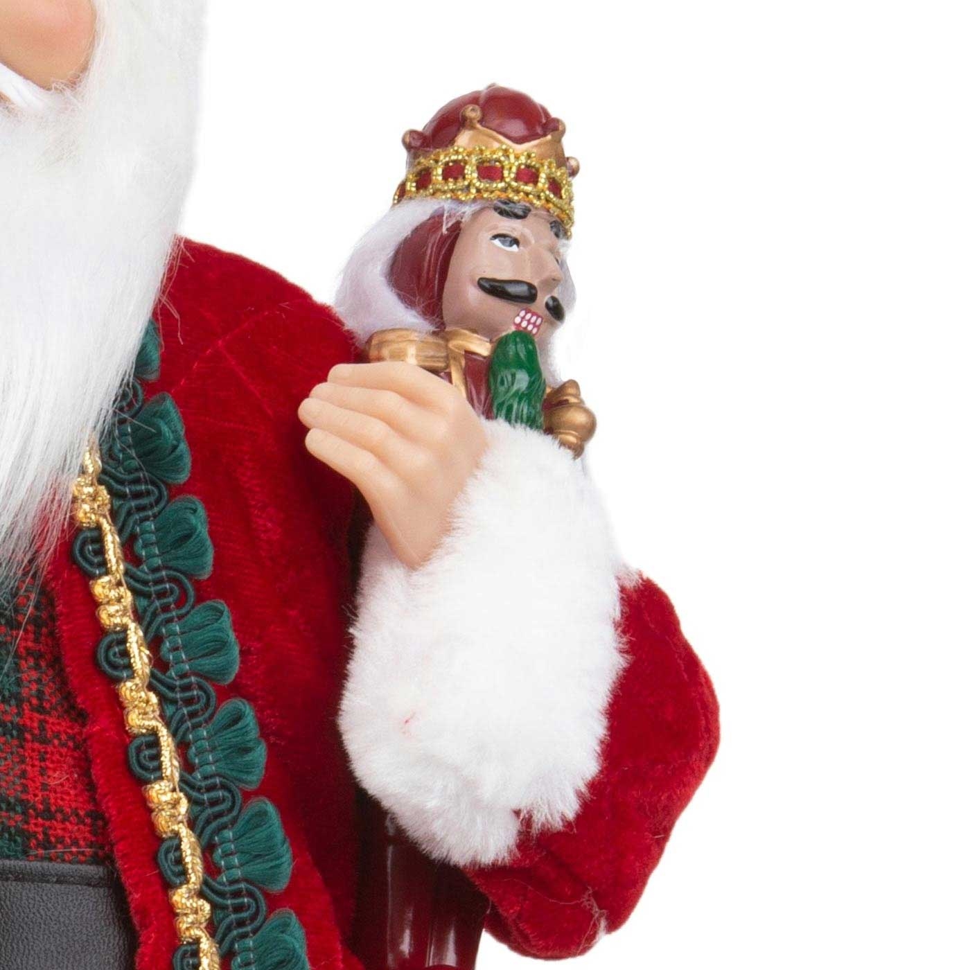 Muñeco Papá Noel JOY con Regalos y Cascanuez 45 cm Muñeco Papá Noel JOY con Regalos y Cascanuez 45 cm