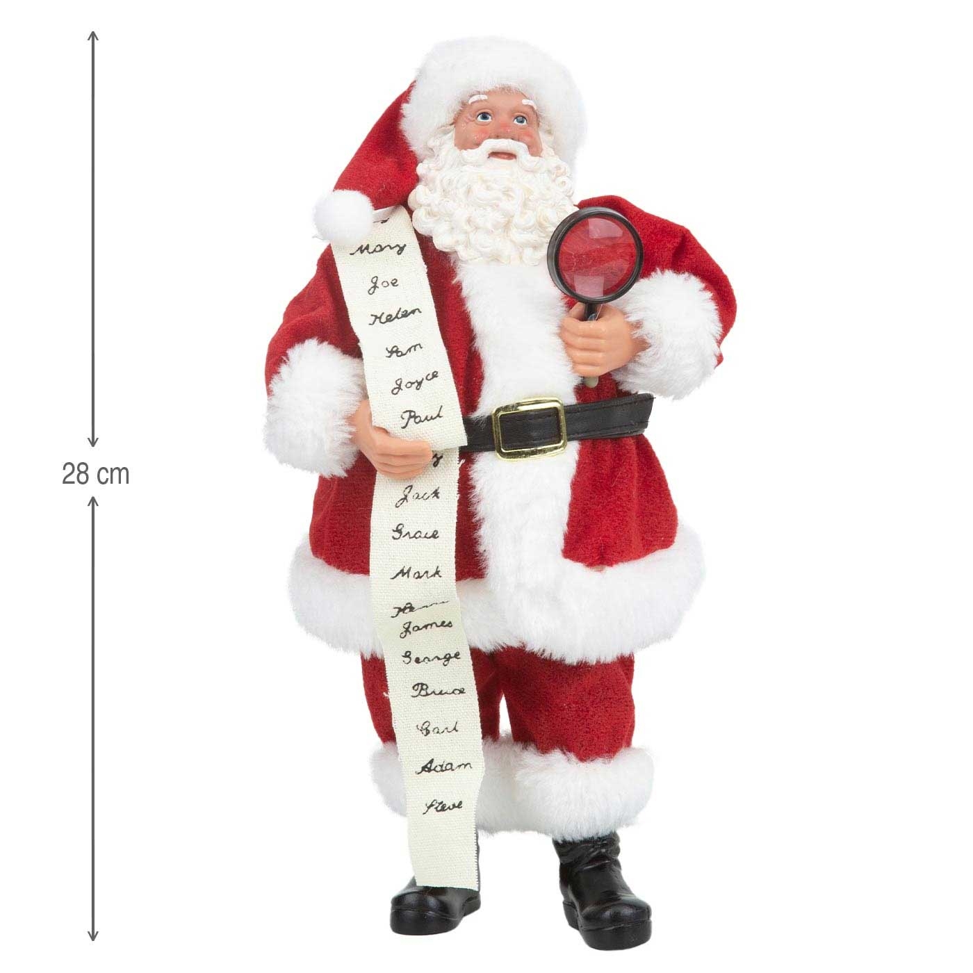 Muñeco Papá Noel JOY Lista de Regalos 28 cm Muñeco Papá Noel JOY Lista de Regalos 28 cm