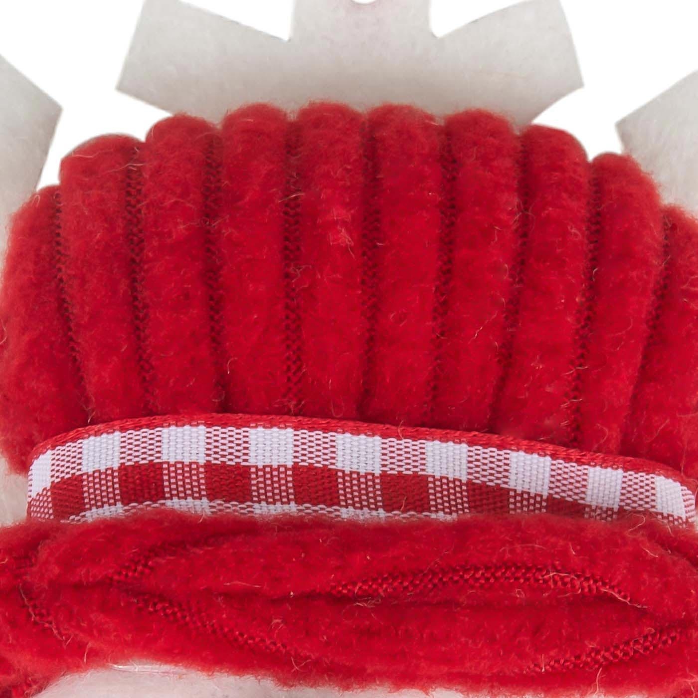 Adorno Navideño JOY Colgante Hombre de Nieve con Gorro y Bufanda Copo Nieve Blanco 11 cm Adorno Navideño JOY Colgante Hombre de Nieve con Gorro y Bufanda Copo Nieve Blanco 11 cm