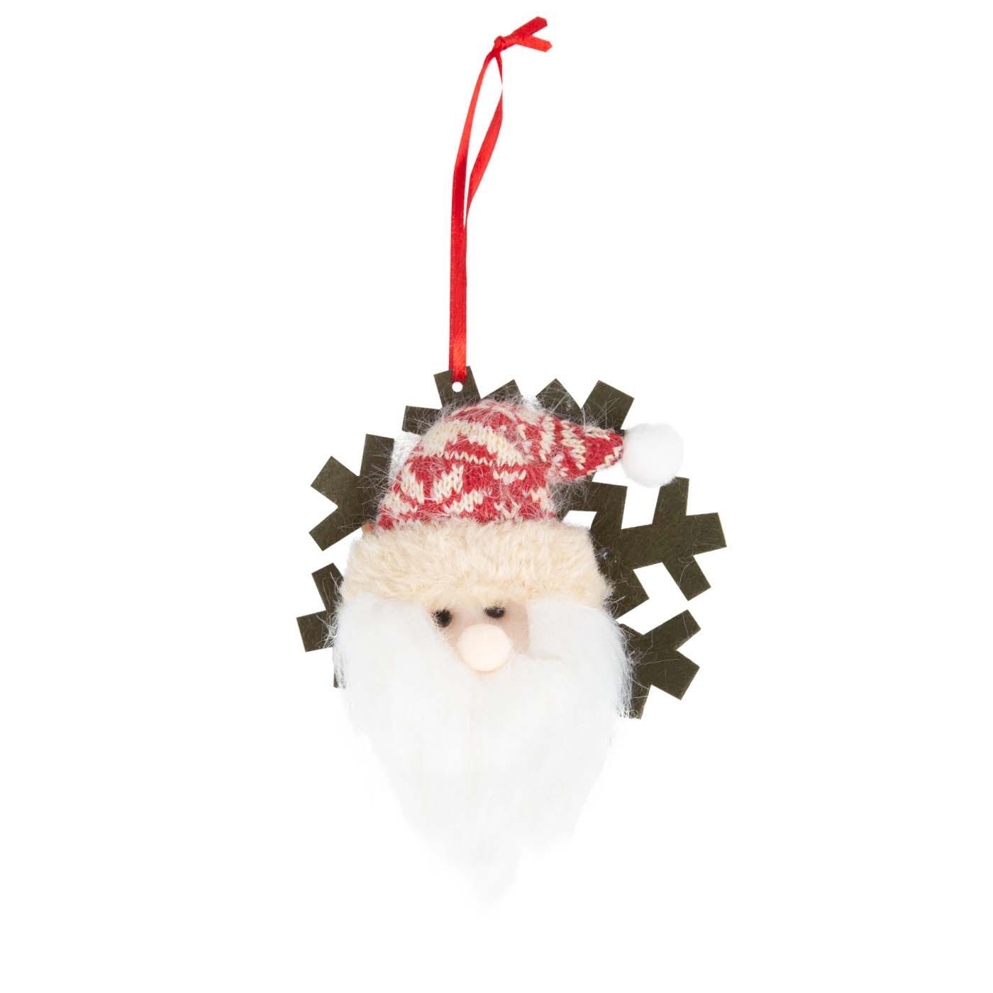 Adorno Navideño JOY Colgante Papá Noel con Gorro Tejido Navideño 11 cm Adorno Navideño JOY Colgante Papá Noel con Gorro Tejido Navideño 11 cm