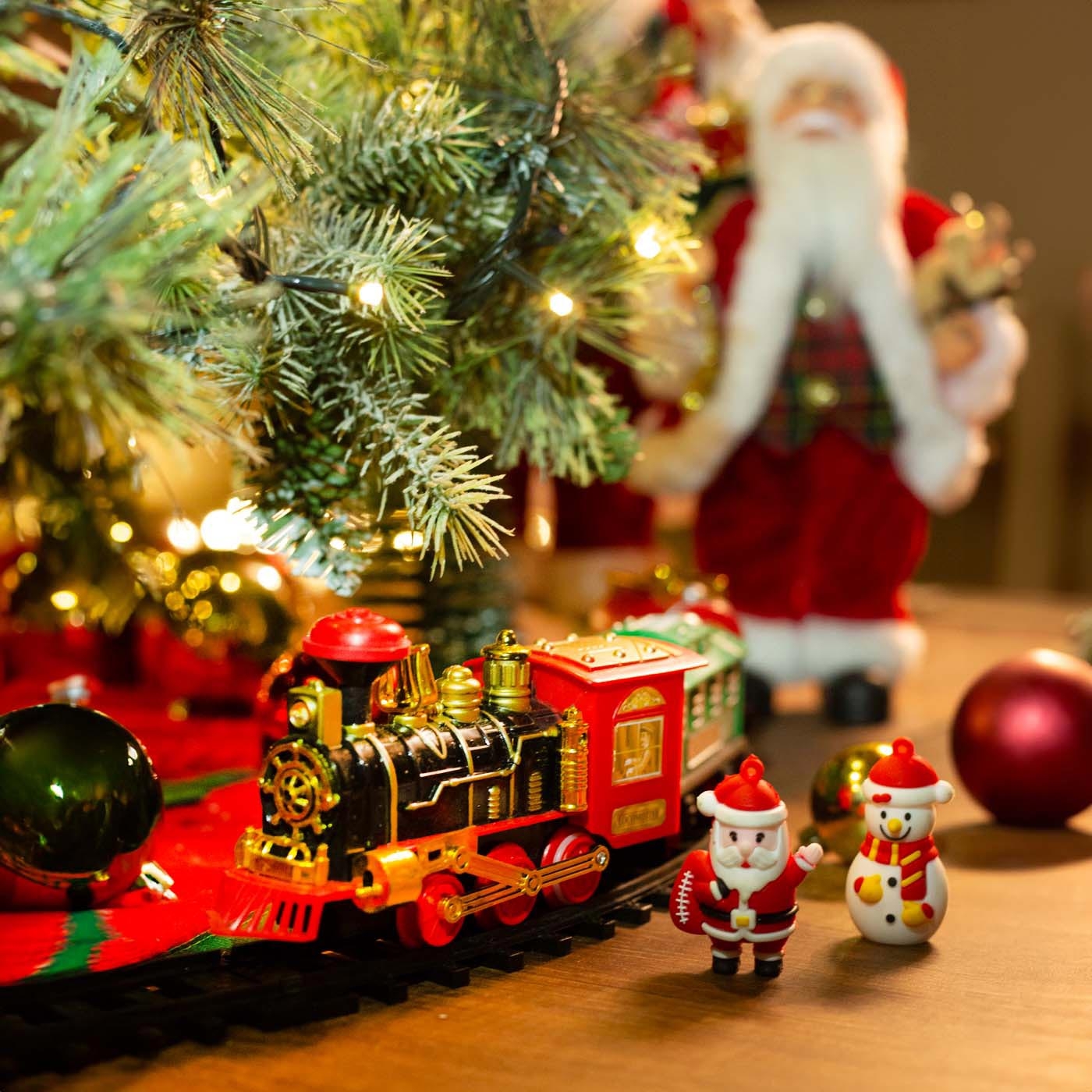 Tren Navideño Adorno MERRY CHRISTMAS con Accesorios 270 cm Tren Navideño Adorno MERRY CHRISTMAS con Accesorios 270 cm