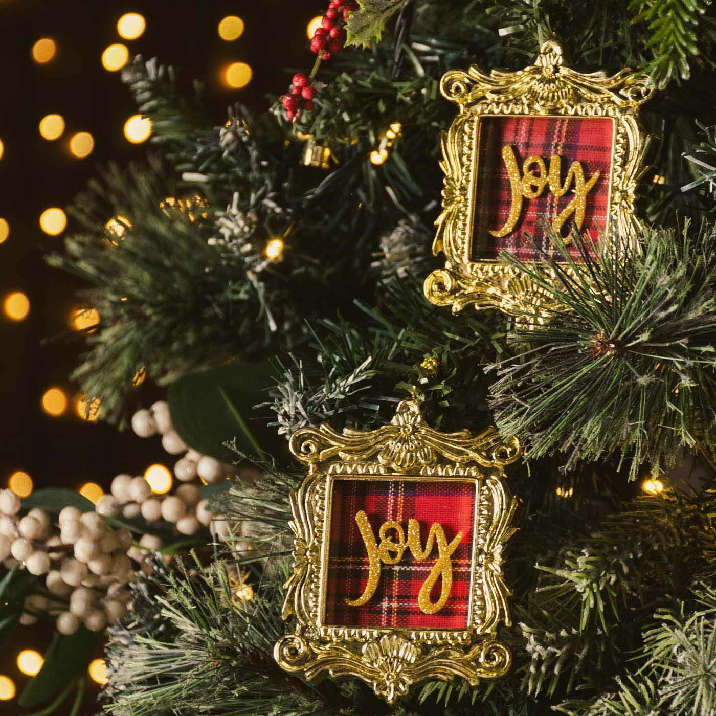 Adorno Navideño Colgante JOY Gold Plastic Adorno Navideño Colgante JOY Gold Plastic