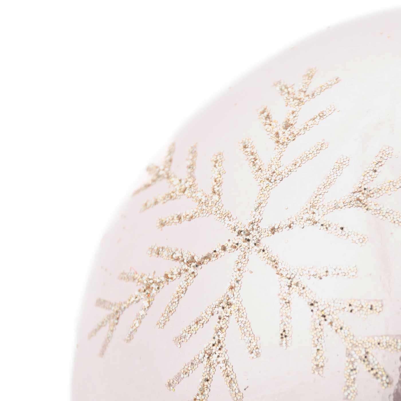 Bola de Navidad JOY Copo Rosado Claro 8 cm Bola de Navidad JOY Copo Rosado Claro 8 cm