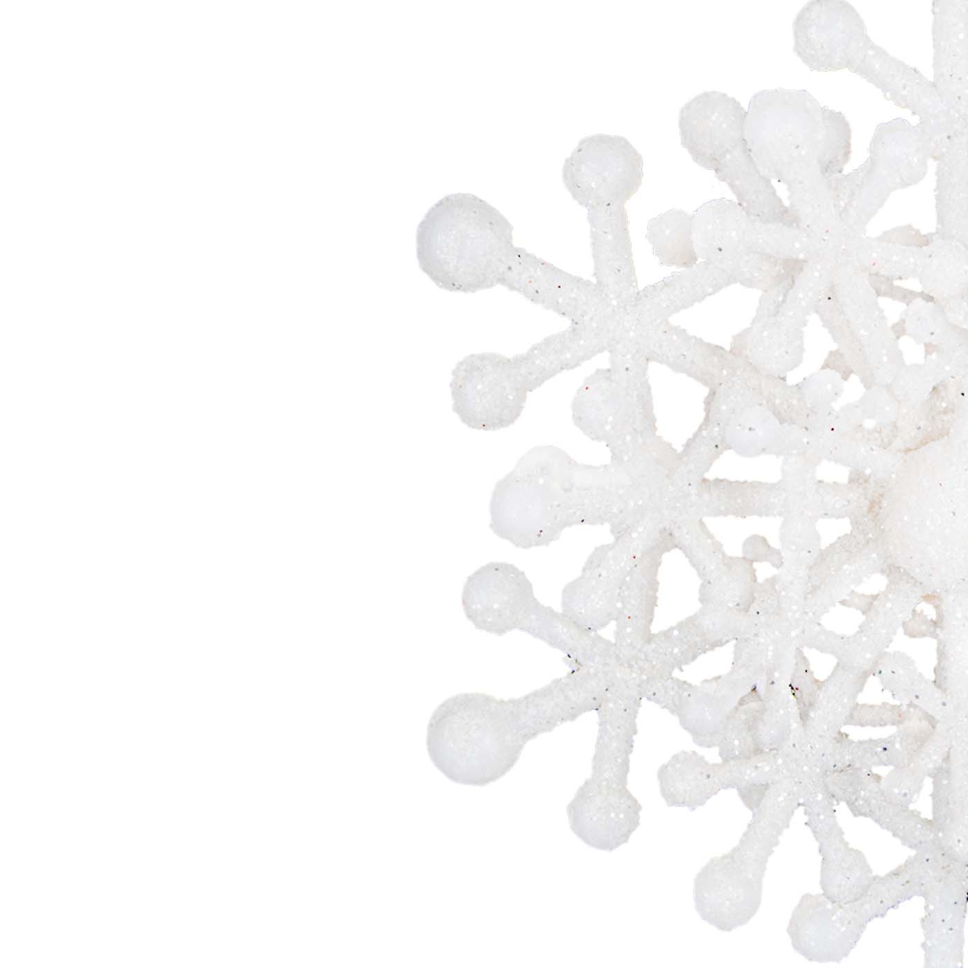 Adorno Navideño Colgante JOY Copo de Nieve Blanco 10 cm Adorno Navideño Colgante JOY Copo de Nieve Blanco 10 cm