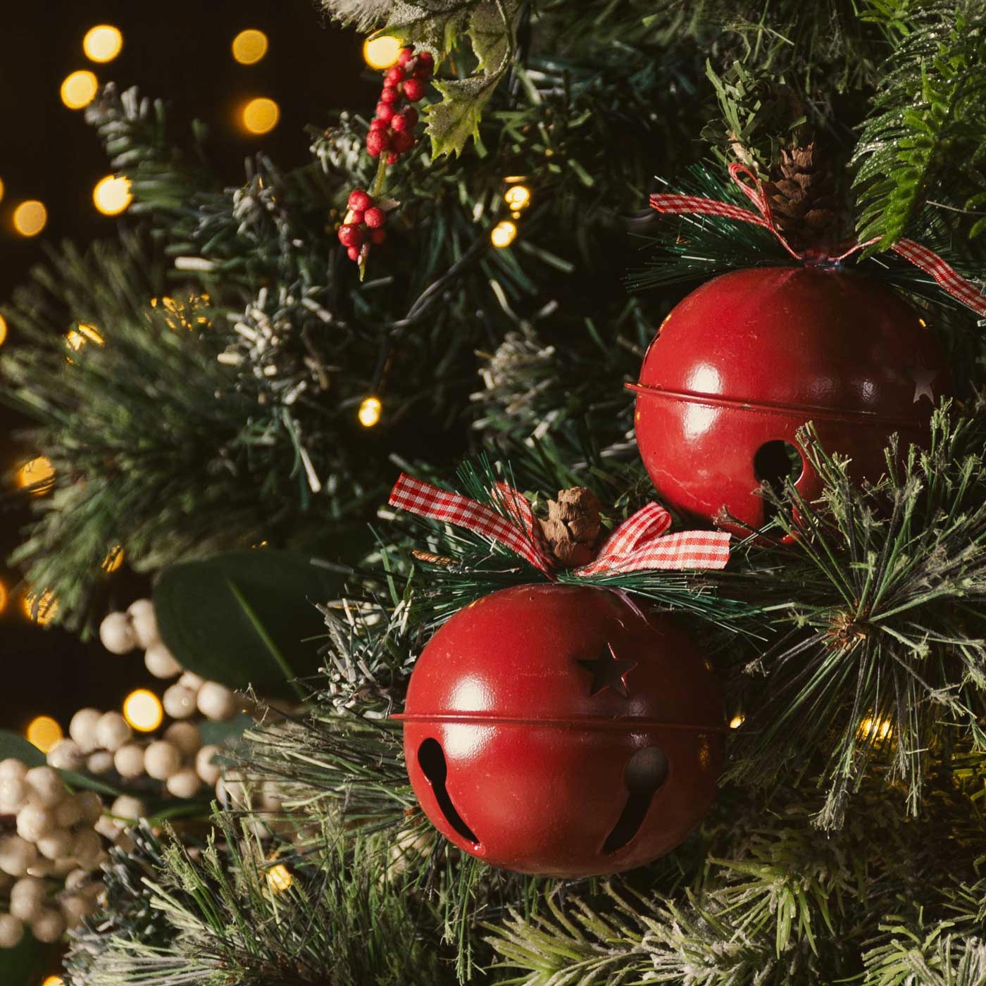 Bola de Navidad JOY Cascabel Rojo Metal 8 cm Bola de Navidad JOY Cascabel Rojo Metal 8 cm