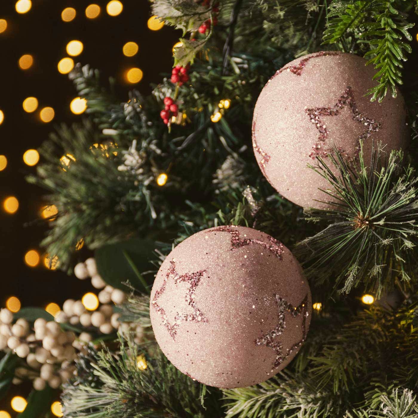 Bola de Navidad JOY Rosa 10 cm Bola de Navidad JOY Rosa 10 cm