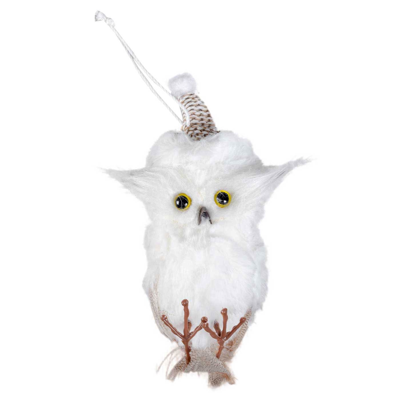 Adorno Navideño Colgante JOY Búho Blanco con Gorro Adorno Navideño Colgante JOY Búho Blanco con Gorro