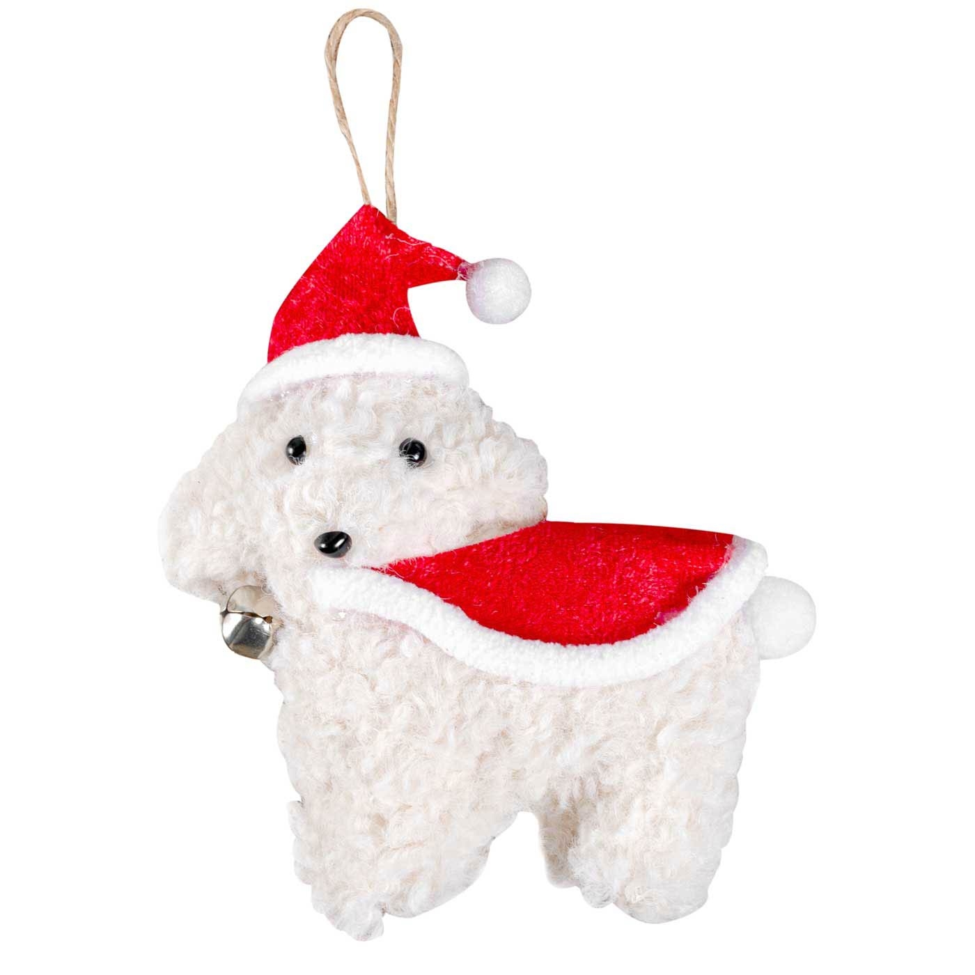 Adorno Navideño Colgante JOY Perro Blanco Adorno Navideño Colgante JOY Perro Blanco