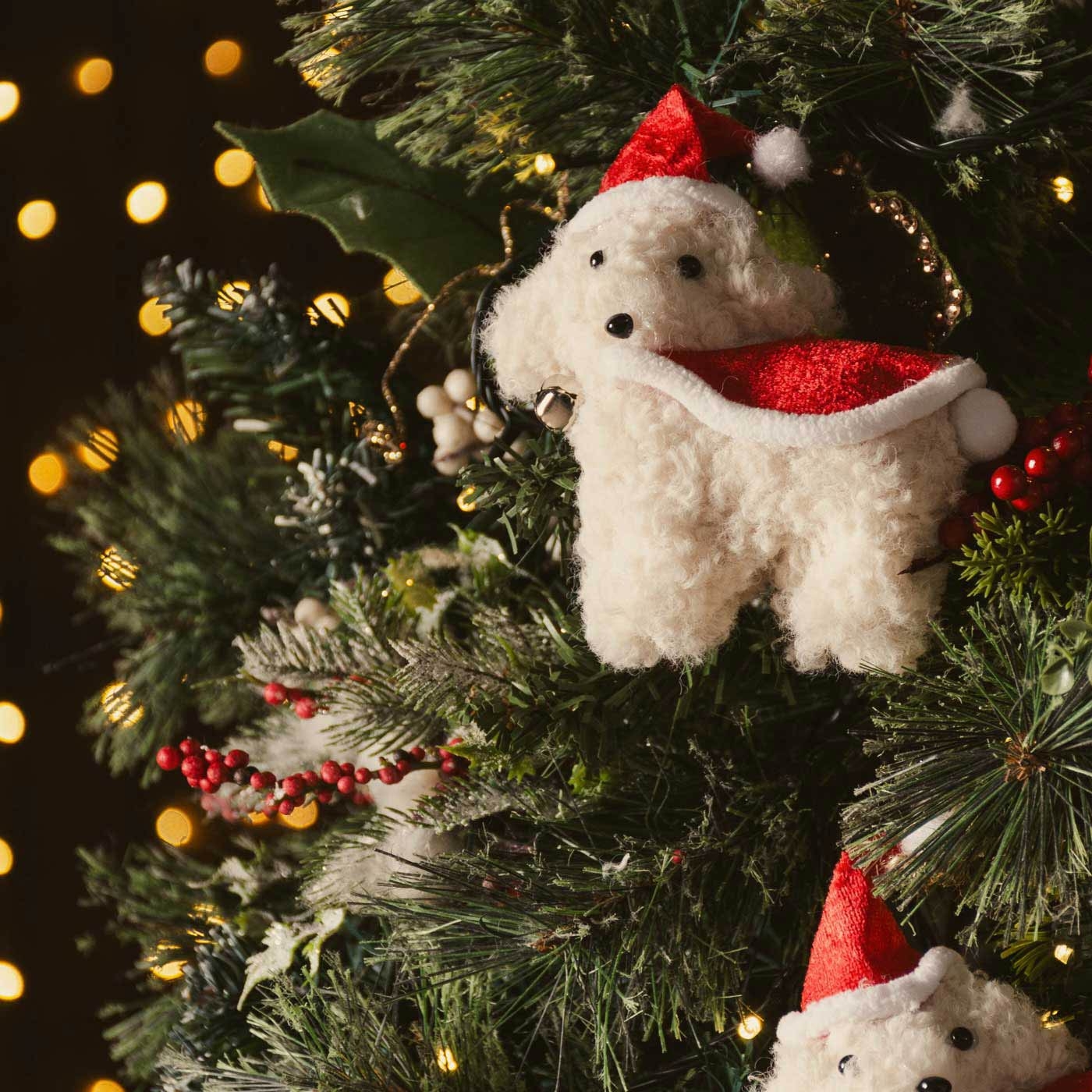 Adorno Navideño Colgante JOY Perro Blanco Adorno Navideño Colgante JOY Perro Blanco