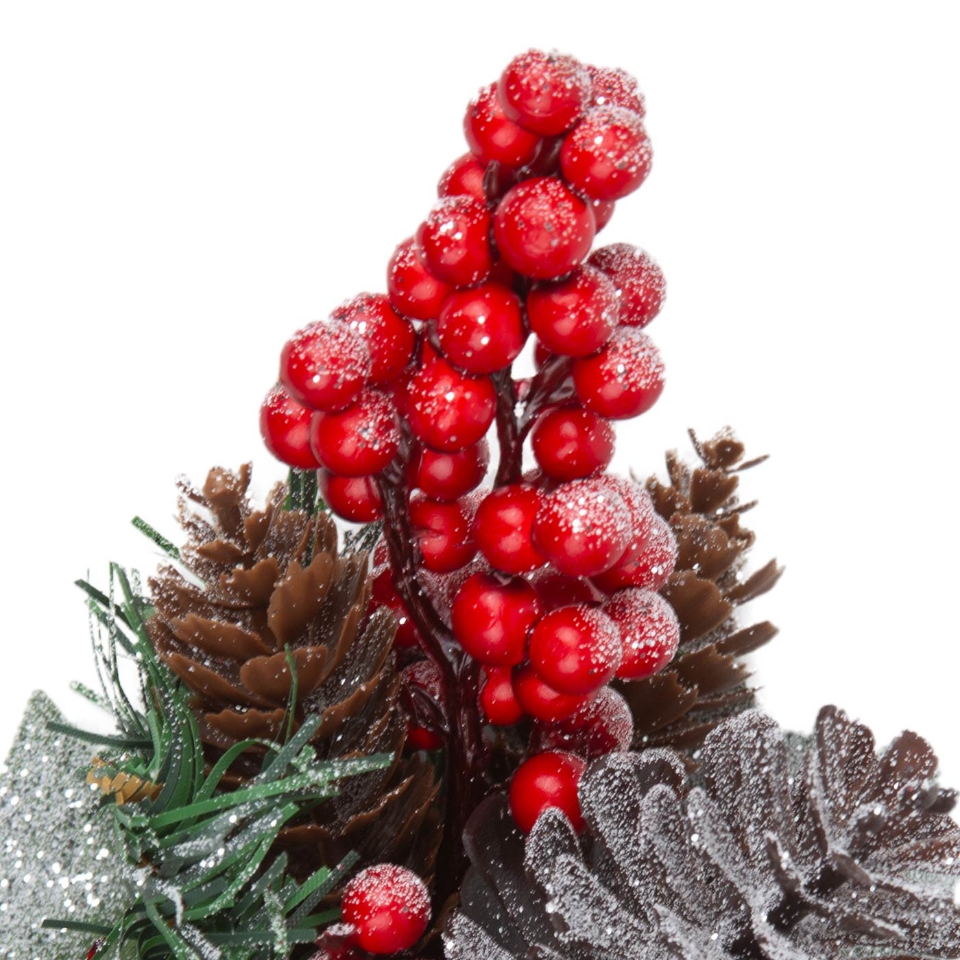 Adorno Navideño Rama JOY con Berries Tallo Corto 15 cm Adorno Navideño Rama JOY con Berries Tallo Corto 15 cm