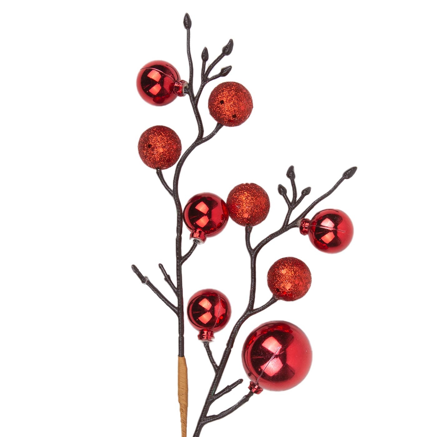 Adorno Navideño Rama JOY con Esferas y Berry 33 cm Adorno Navideño Rama JOY con Esferas y Berry 33 cm