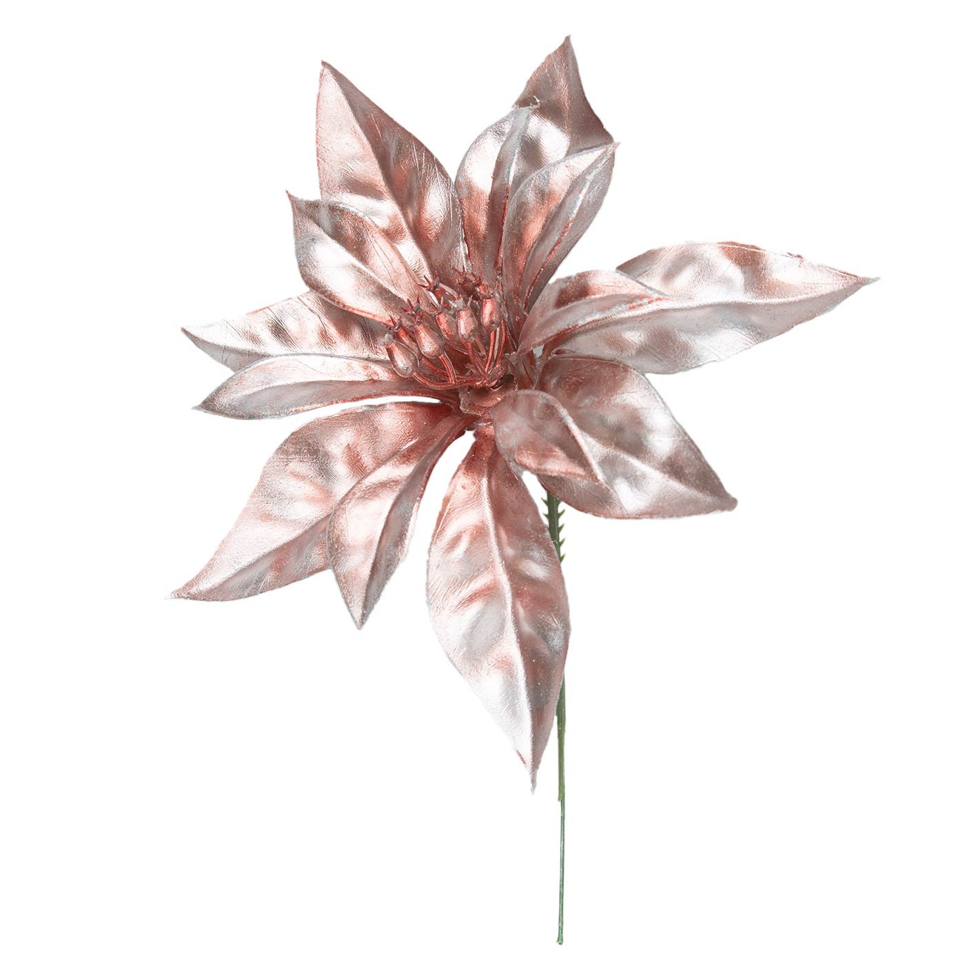 Adorno Navideño Rama Flor JOY Morada Tornasolada 17 cm Adorno Navideño Rama Flor JOY Morada Tornasolada 17 cm