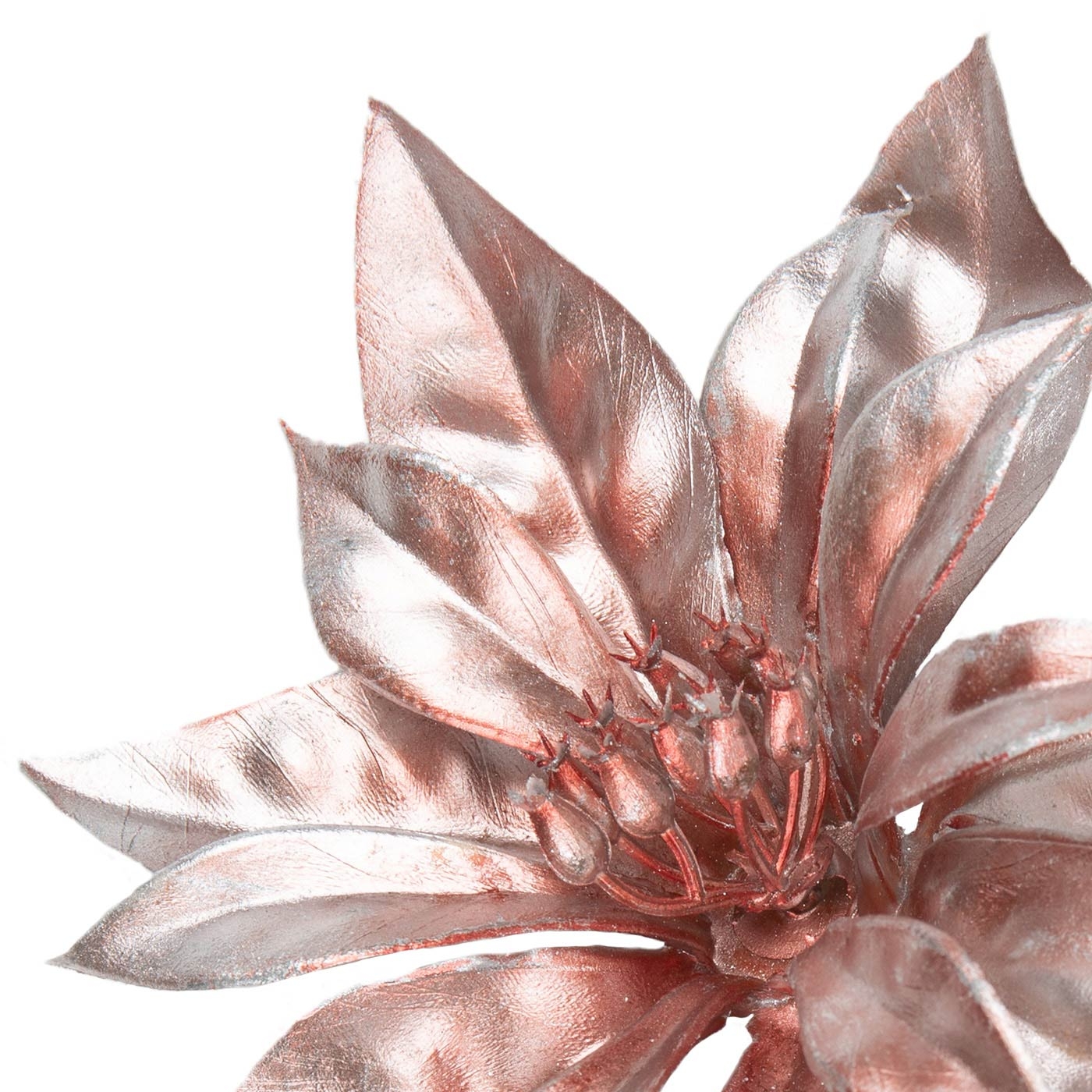 Adorno Navideño Rama Flor JOY Morada Tornasolada 17 cm Adorno Navideño Rama Flor JOY Morada Tornasolada 17 cm