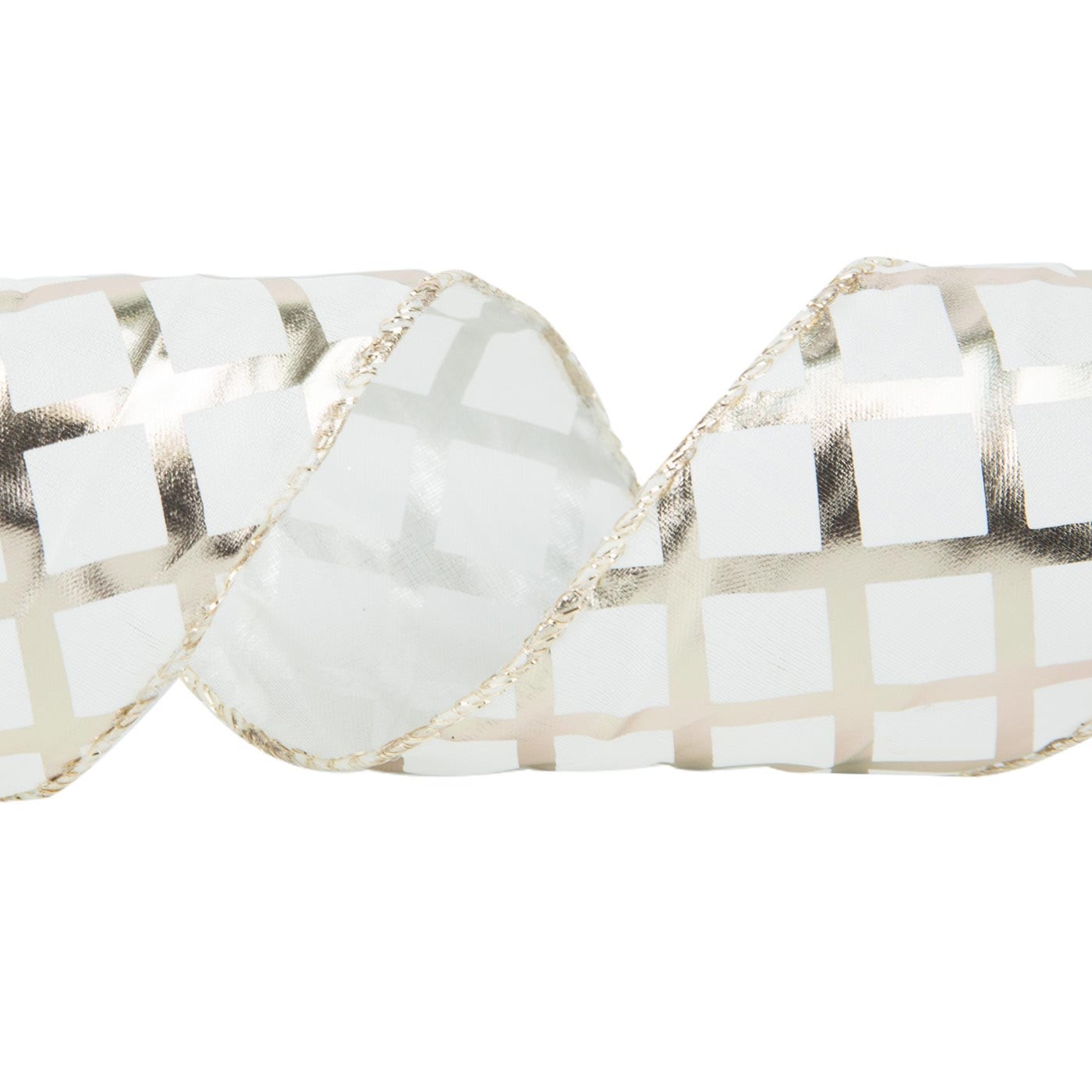 Cinta Navideña JOY Cuadrícula Plateada Transparente 6.3 cm Cinta Navideña JOY Cuadrícula Plateada Transparente 6.3 cm