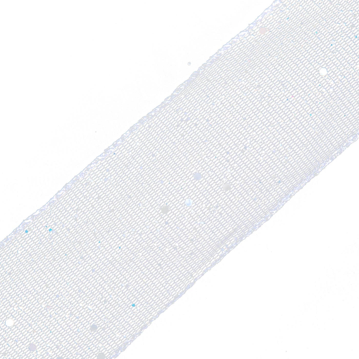 Cinta Navideña JOY Malla Plateada Puntos 6.3 cm Cinta Navideña JOY Malla Plateada Puntos 6.3 cm