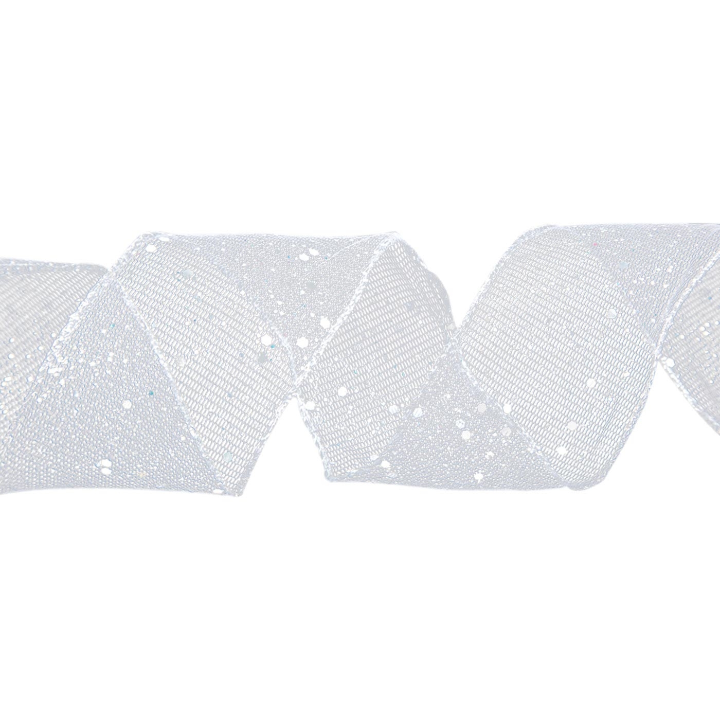 Cinta Navideña JOY Malla Plateada Puntos 6.3 cm Cinta Navideña JOY Malla Plateada Puntos 6.3 cm