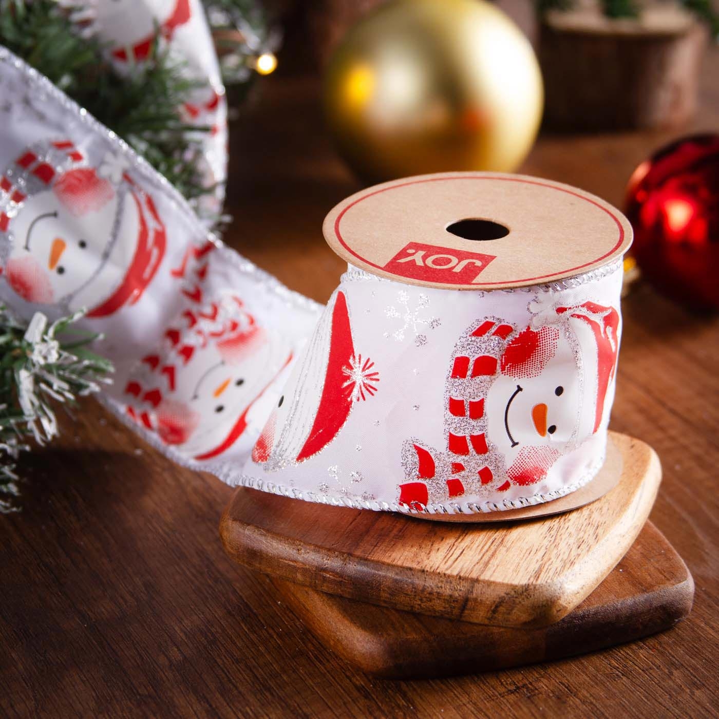 Cinta Navideña JOY Muñeco de Nieve 6.3 cm Cinta Navideña JOY Muñeco de Nieve 6.3 cm