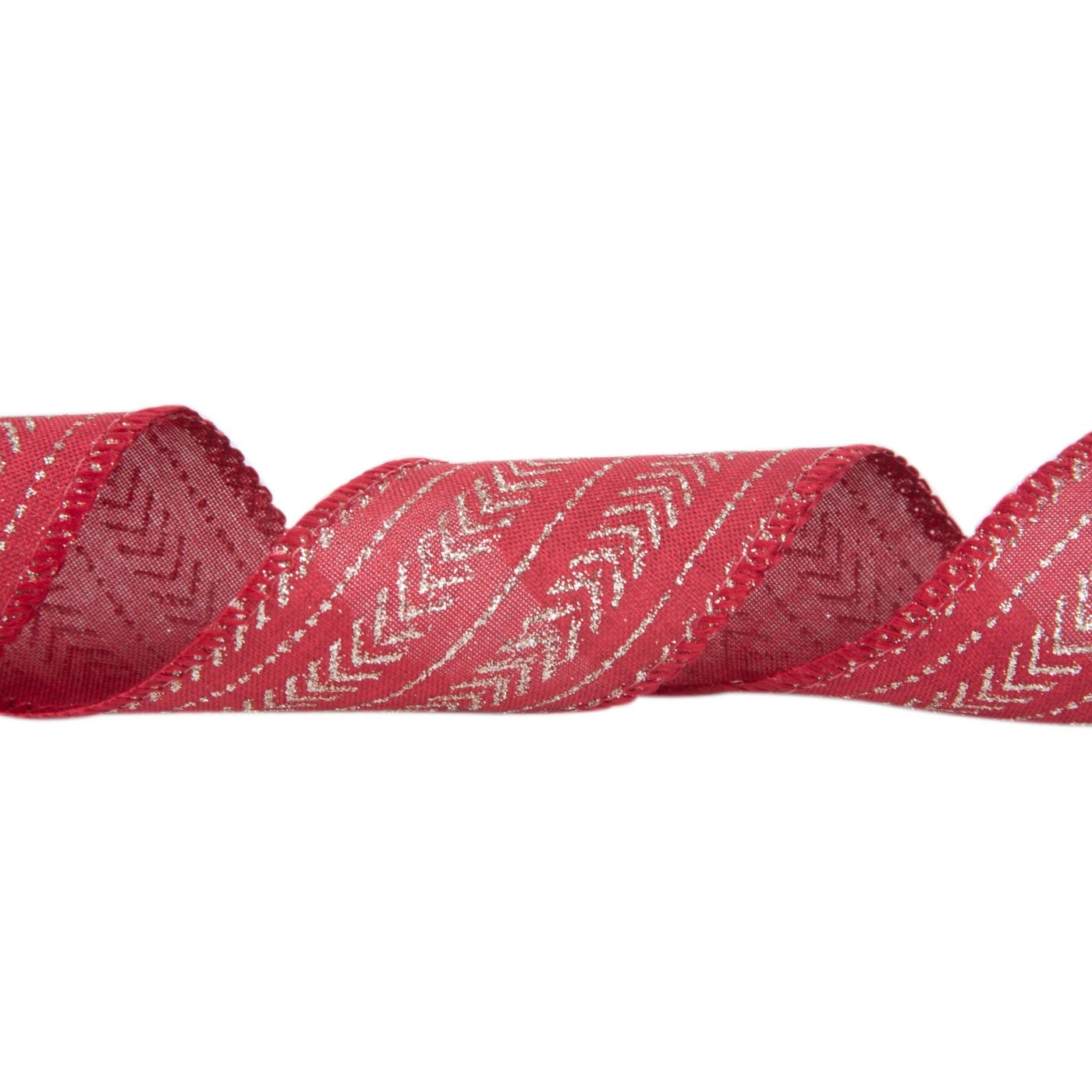 Cinta Navideña JOY Rojo Flechas Doradas 6.3 cm Cinta Navideña JOY Rojo Flechas Doradas 6.3 cm