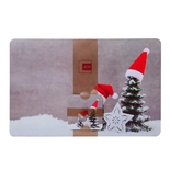 Set x 4 Individuales + 4 Portavasos JOY Árbol Navidad Nieve - " Set x 4 Individuales + 4 Portavasos JOY Árbol Navidad Nieve -