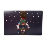 Set x 4 Individuales + 4 Portavasos JOY Papa Noel Navidad - " Set x 4 Individuales + 4 Portavasos JOY Papa Noel Navidad -