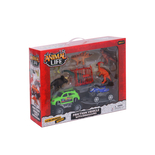 Set de Juego Carro y Dinosaurios 10 Piezas HAPPY LINE - " Set de Juego Carro y Dinosaurios 10 Piezas HAPPY LINE -