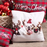 Cojín Navidad JOY Mascotas 45 x 45 cm - " Cojín Navidad JOY Mascotas 45 x 45 cm -