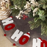 Pie de Árbol JOY "Hohoho" Navidad 110 cm Gris/Rojo - ' Pie de Árbol JOY "Hohoho" Navidad 110 cm Gris/Rojo -