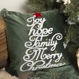 Cojín Decorativo JOY Estrellas Navidad 45 x 45 cm Verde - " Cojín Decorativo JOY Estrellas Navidad 45 x 45 cm Verde -