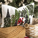 Cojín Decorativo JOY Bosque Navidad 35 x 55 cm Rojo/Verde - " Cojín Decorativo JOY Bosque Navidad 35 x 55 cm Rojo/Verde -