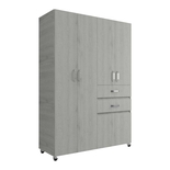 Armario Clóset MADERKIT Nova 140 cm Ceniza - " Armario Clóset MADERKIT Nova 140 cm Ceniza -