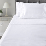 Juego de Sábana King KAMUCHY 250 - Hilos 50% Algodón 50% Poliéster Blanco - " Juego de Sábana King KAMUCHY 250 - Hilos 50% Algodón 50% Poliéster Blanco -