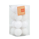 Bolas de Navidad JOY Blanco Set x 16 - 4 cm - " Bolas de Navidad JOY Blanco Set x 16 - 4 cm -