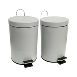 Set x 2 Canecas / Papeleras de Pedal 3 Litros FREE HOME Gris - " Set x 2 Canecas / Papeleras de Pedal 3 Litros FREE HOME Gris -